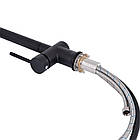 Змішувач для кухні Qtap Rozcesti з висувним виливом з під'єднанням для питної води QTROZ367BLM45943 Black, фото 7