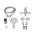 Змішувач для ванни Qtap Cardinal (з душовим гарнітуром) QTCAR259CRM45656 Chrome, фото 7