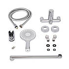 Змішувач для ванни Qtap Cardinal з довгим поворотним виливом (з душовим гарнітуром) QTCAR260CRM45657 Chrome, фото 10