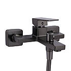 Змішувач для ванни Qtap Gemini (з душовим гарнітуром) QTGEM259GMB45684 Gunmetal Black PVD, фото 3