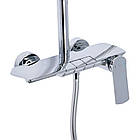 Душова система універсальна Qtap Slavonice на три споживачі (з виливом) QTSLA111CRM45904 Chrome, фото 3