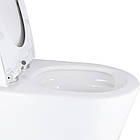 Унітаз-моноблок підлоговий Qtap Swan Ultra Quiet безобідковий із сидінням Soft-Close WHITE QT16226080AW, фото 6