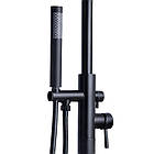 Змішувач для ванни Lidz Aria 004 підлоговий (з душовим гарнітуром) (k35) LDARI004BLA46100 Black, фото 3