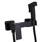 Набір для гігієнічного душу Lidz Kubis 110 Black LDKUB110BLA46104 прямокутний, фото 3