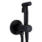 Набір для гігієнічного душу Lidz Aria 111 Black LDARI111BLA46107 округлий, фото 3