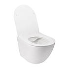 Набір Qtap інсталяція 3 в 1 Nest QT0133M425 з панеллю змиву квадратної QT0111M06028CRM + унітаз з сидінням, фото 6