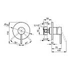 Змішувач для душу прихованого монтажу Qtap Spring CRM 010-1, фото 2