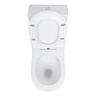 Унітаз-моноблок підлоговий Qtap Kolibri Ultra Quiet безобідковий із сидінням Soft-close WHITE QT10226380W, фото 7