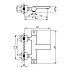 Змішувач для ванни термостатичний Qtap Votice 30T105GC Чехія латунь, фото 2
