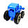Музичний Синій трактор українська мова світ 15 пісень і звуків пластик каталка 15*10*9 см (975-1), фото 2
