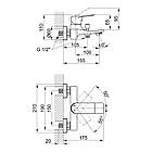 Змішувач для ванни Qtap Nihonto 3022101DCB Чехія латунь чорний, фото 2