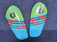 Щитки футбольні клубні голубі 17 см Mercurial 1008M