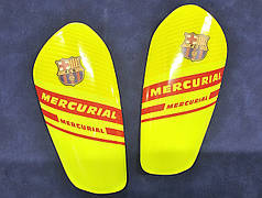 Щитки футбольні клубні салатові 17 см Mercurial 1008M