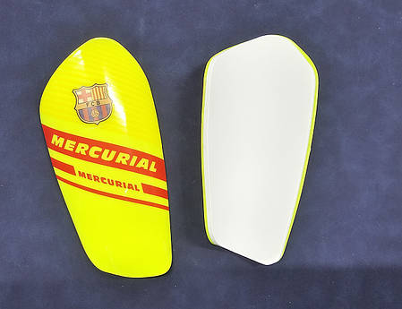 Щитки футбольні клубні салатові 17 см Mercurial 1008M, фото 3