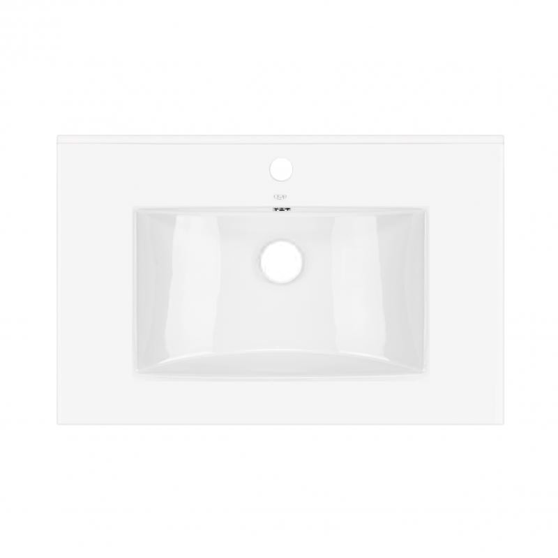 Раковина Qtap Albatros 700x460х180 White без доного клапана QT01113070CW