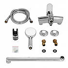 Змішувач для ванни Lidz Tani 005 з поворотним виливом (з душовим гарнітуром) (k40) LDTAN005CRM44962 Chrome, фото 6