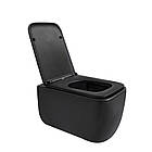 Унітаз підвісний Qtap Gemini безобідковий із сидінням Soft-close QT2533076EUQMB, фото 4