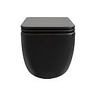 Унітаз підвісний Qtap Gemini безобідковий із сидінням Soft-close QT2533076EUQMB, фото 5