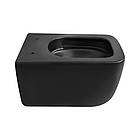 Унітаз підвісний Qtap Gemini безобідковий із сидінням Soft-close QT2533076EUQMB, фото 8