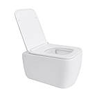 Унітаз підвісний Qtap Gemini безобідковий із сидінням Soft-close QT2533076EUQW, фото 3