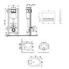 Комплект: Qtap Taurus Ultra Quiet унітаз підвісний QT2433084EUQW + Nest комплект інсталяції 4в1 (Кавіша, фото 2