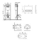 Комплект: Qtap Taurus Ultra Quiet унітаз підвісний QT2433084EUQW+Nest комплект інсталяції 4в1 (Кавіша, фото 2