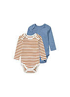 Комплект боді з довгим рукавом для хлопчика бренду Lupilu 62-68 см (2-6М)