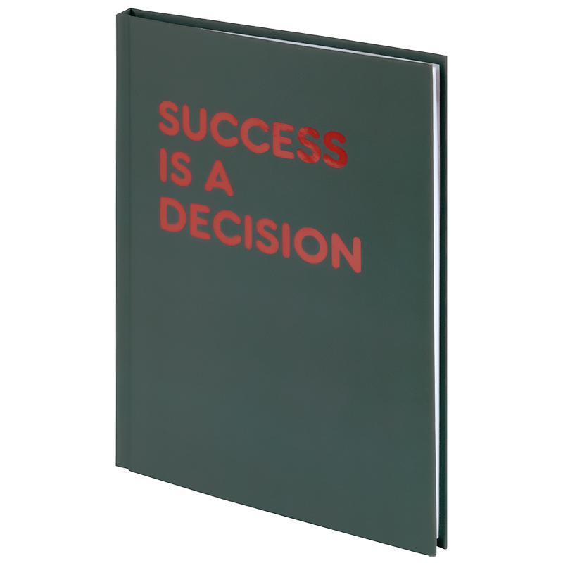 Зошит А5 тверда обкладинка 96 аркушів клітинка Success is a decision