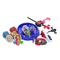 Ігровий набір Beyblade 1688-8B в сумці (8 дзиґ, 3 пускових пристрої, арена, аксесуари), фото 4