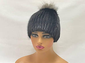 Жіноча шапка з хутра одатри "Бубон"