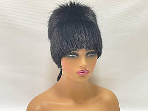 Жіноча шапка з хутра одатри "Гламур"