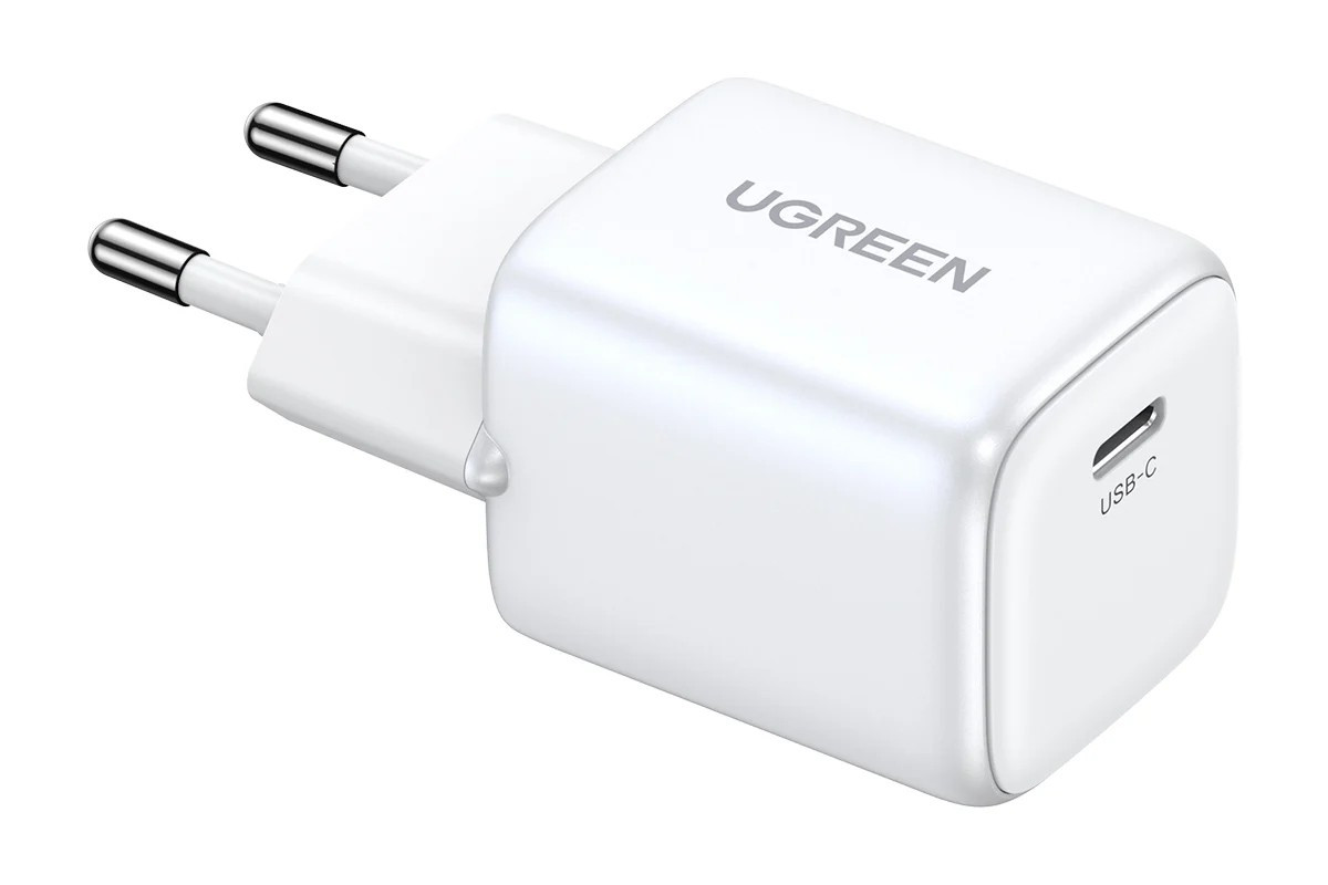 Блок — зарядний адаптер Ugreen CD319 Nexode Mini 1 USB-C 30 W PD GaN (15326) білий, фото 1
