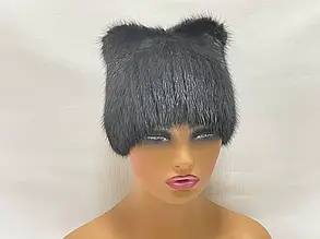 Жіноча шапка з хутра одатри "Бант"