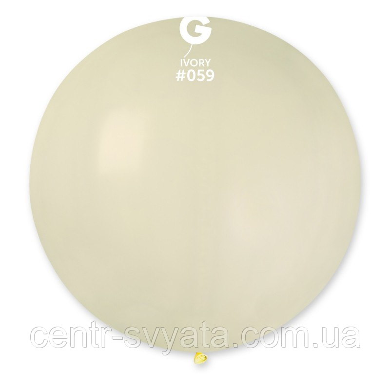 Латексна кулька Gemar 31"(80 см) #059 Пастель айворі