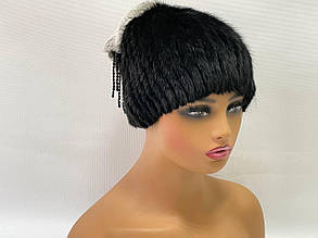 Жіноча шапка з хутра одатри "Зірка"