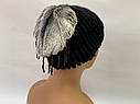 Жіноча шапка з хутра одатри "Зірка", фото 3