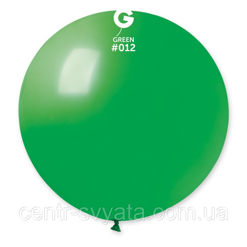 Латексна кулька Gemar 31"(80 см) #012 Пастель зелений G30 (БЕЗ СМУГ)