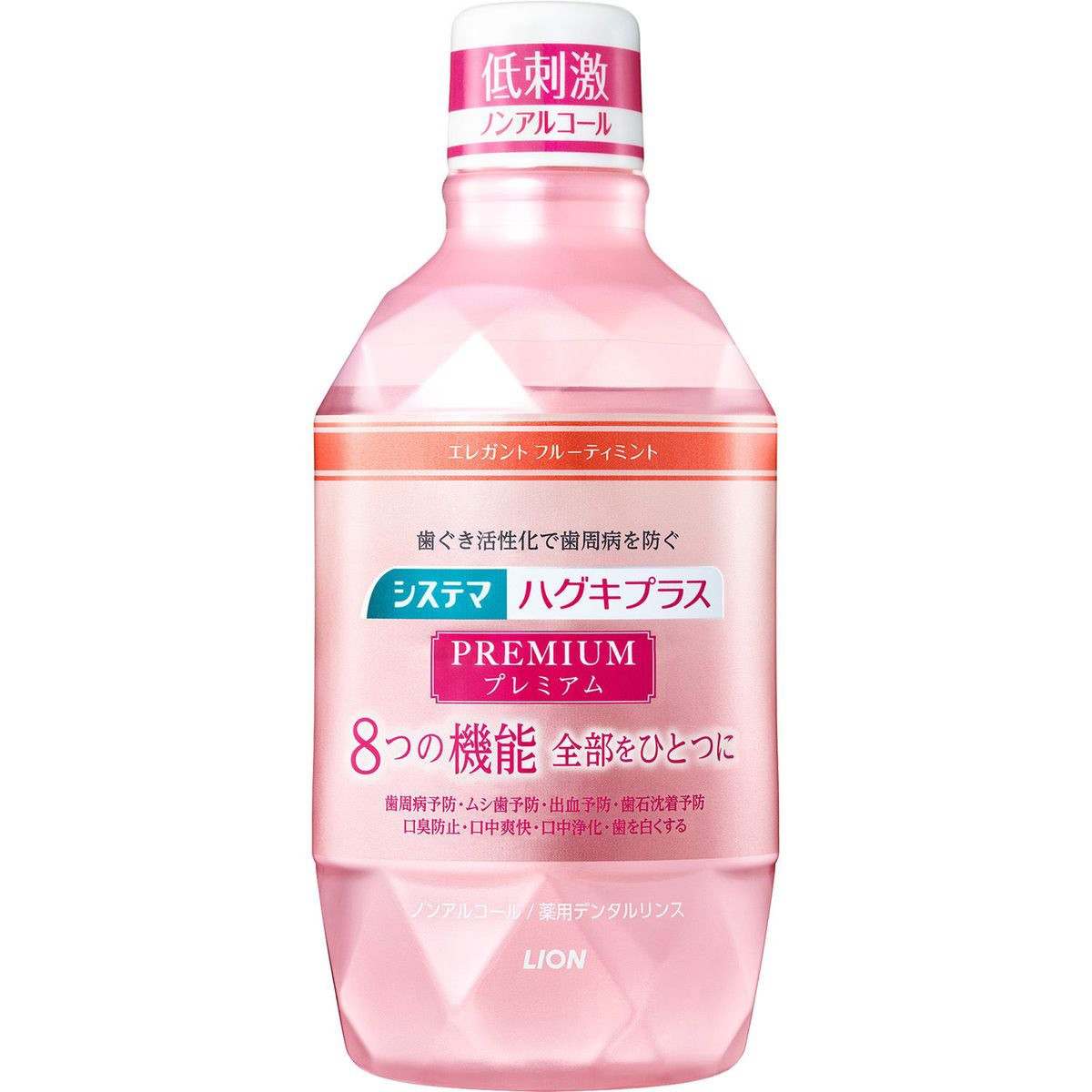 Lion Systema Gums Plus Premium Захищаючий ополіскувач для ротової порожнини (без спирту) м'ятно-фруктовий, 600 мл