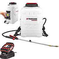 Ранцевый опрыскиватель аккумуляторный, Ранцевый аккумуляторный опрыскиватель 16L Parkside (Германия), GMD