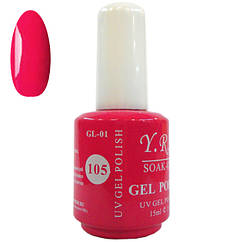 Малиново-Червоний Гель-лак для Нігтів 15 мл Тон GL-01-108 Манікюр, Гель-лаки