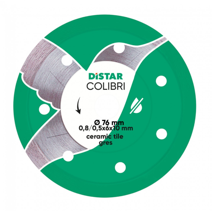 Алмазний диск для кераміки Distar Colibri 76x0,8 (11139053029), фото 1