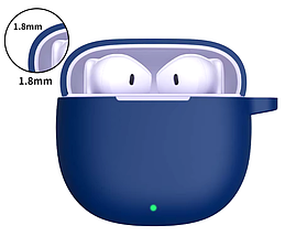 Силіконовий чохол із карабіном для Honor Earbuds X6 / синій, фото 3