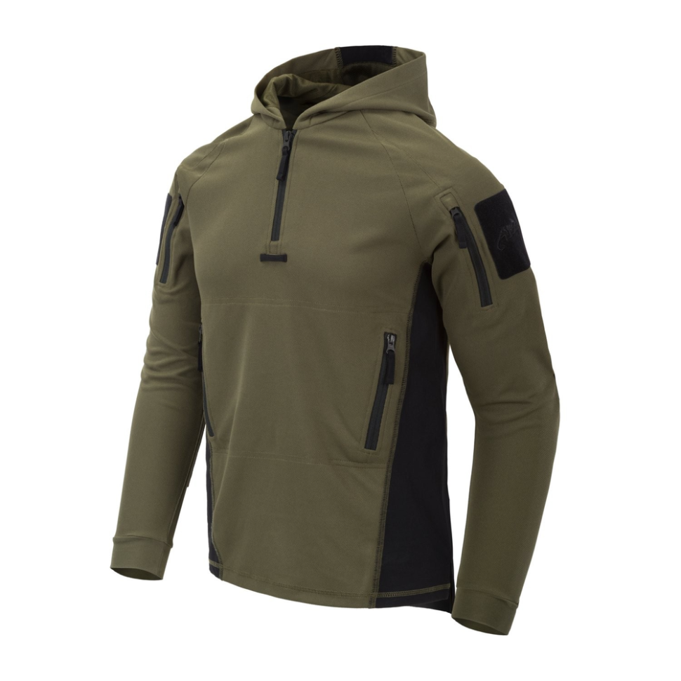 Кофта тактична Helikon-Tex RANGE HOODIE - TopCool, оливковий, розмір M, фото 1