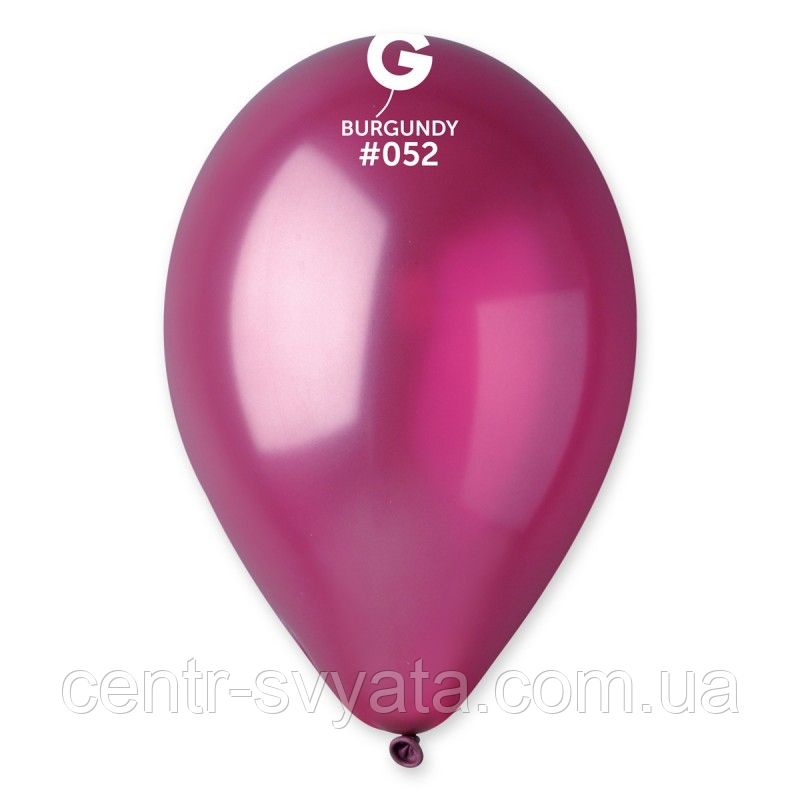 Латексна кулька Gemar 11"(28 см) #052 Металік бургундія