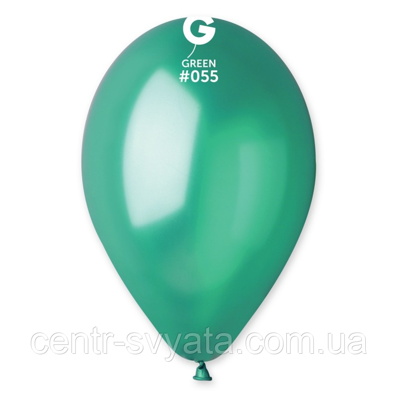 Латексна кулька Gemar 11"(28 см) #055 Металік зелений