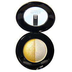 Тіні для Повік Meis MS 0102 Двоколірні Компактні з Аплікатором Тон 03 Кольори Білий, Жовтий Макіяж Очей