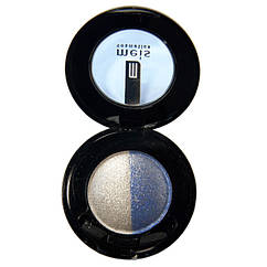 Тіні для Повік Meis MS 0102 Двоколірні Компактні з Аплікатором Тон 04 Кольори Білий, Блакитний Макіяж Очей