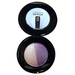 Тіні для Повік Meis MS 0102 Двоколірні Компактні з Аплікатором Тон 07 Кольори Білий, Фіолетовий Світлий Макіяж