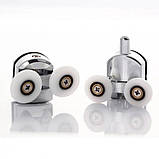 Душова кабіна 80х80х190 Dusel А-511 без піддону розсувні двері прозоре скло 6 мм, фото 3