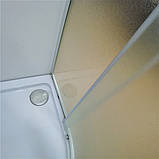 Душова кабіна 90х90х190 Dusel А-511 без піддону розсувні двері матове скло 6 мм, фото 4